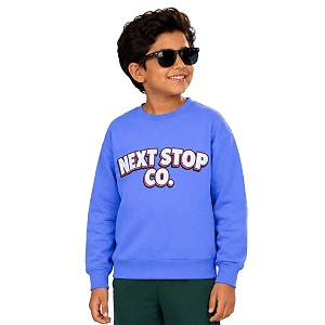 kiddopanti boys solid round neck full sleeve fleece sweatshirt  60 cotton 40 polyester  soft warm winter pullover  ribbed cuffs amp hem  casual winter sweatshirt for kids