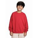 KiddoPanti Boys Solid Round Neck Full Sleeve Fleece Sweatshirt | 60% Cotton 40% Polyester | Soft Warm Winter Pullover | Ribbed Cuffs &amp; Hem | Casual Winter Sweatshirt for Kids