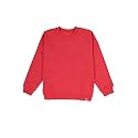 KiddoPanti Boys Solid Round Neck Full Sleeve Fleece Sweatshirt | 60% Cotton 40% Polyester | Soft Warm Winter Pullover | Ribbed Cuffs &amp; Hem | Casual Winter Sweatshirt for Kids