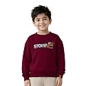KiddoPanti Boys Solid Round Neck Full Sleeve Fleece Sweatshirt | 60% Cotton 40% Polyester | Soft Warm Winter Pullover | Ribbed Cuffs &amp; Hem | Casual Winter Sweatshirt for Kids