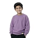 KiddoPanti Boys Solid Round Neck Full Sleeve Fleece Sweatshirt | 60% Cotton 40% Polyester | Soft Warm Winter Pullover | Ribbed Cuffs &amp; Hem | Casual Winter Sweatshirt for Kids