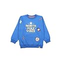 KiddoPanti Boys Solid Round Neck Full Sleeve Fleece Sweatshirt | 60% Cotton 40% Polyester | Soft Warm Winter Pullover | Ribbed Cuffs &amp; Hem | Casual Winter Sweatshirt for Kids