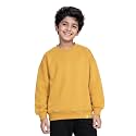 KiddoPanti Boys Solid Round Neck Full Sleeve Fleece Sweatshirt | 60% Cotton 40% Polyester | Soft Warm Winter Pullover | Ribbed Cuffs &amp; Hem | Casual Winter Sweatshirt for Kids