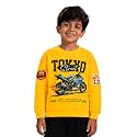 KiddoPanti Boys Solid Round Neck Full Sleeve Fleece Sweatshirt | 60% Cotton 40% Polyester | Soft Warm Winter Pullover | Ribbed Cuffs &amp; Hem | Casual Winter Sweatshirt for Kids
