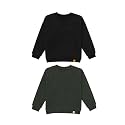 KiddoPanti Boys Solid Round Neck Full Sleeve Fleece Sweatshirt | 60% Cotton 40% Polyester | Soft Warm Winter Pullover | Ribbed Cuffs &amp; Hem | Casual Winter Sweatshirt for Kids