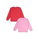 KiddoPanti Boys Solid Round Neck Full Sleeve Fleece Sweatshirt | 60% Cotton 40% Polyester | Soft Warm Winter Pullover | Ribbed Cuffs &amp; Hem | Casual Winter Sweatshirt for Kids
