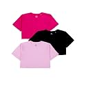 KiddoPanti Girls 100 Cotton Solid Drop Shoulder
