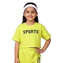 KiddoPanti Girls 100 Cotton Solid Drop Shoulder