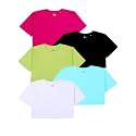 KiddoPanti Girls 100 Cotton Solid Drop Shoulder