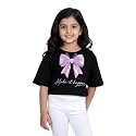 KiddoPanti Girls 100 Cotton Solid Drop Shoulder
