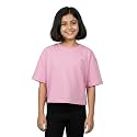 KiddoPanti Girls 100 Cotton Solid Drop Shoulder