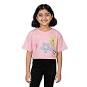 KiddoPanti Girls 100 Cotton Solid Drop Shoulder