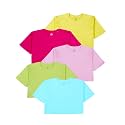 KiddoPanti Girls 100 Cotton Solid Drop Shoulder