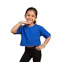 KiddoPanti Girls 100 Cotton Solid Drop Shoulder