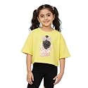 KiddoPanti Girls 100 Cotton Solid Drop Shoulder