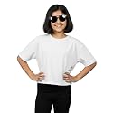 KiddoPanti Girls 100 Cotton Solid Drop Shoulder