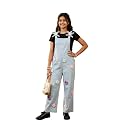 KiddoPanti Girls Denim Dungaree Pant Cotton