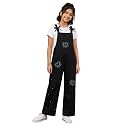 KiddoPanti Girls Denim Dungaree Pant Cotton
