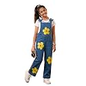 KiddoPanti Girls Denim Dungaree Pant Cotton