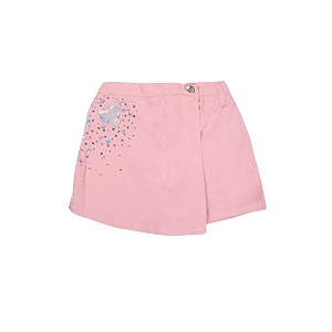 kiddopanti girls denim over lap shorts