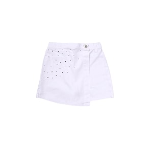 kiddopanti girls denim over lap shorts