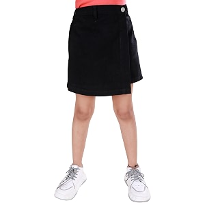 kiddopanti girls denim over lap shorts