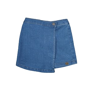 kiddopanti girls denim over lap shorts