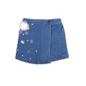 KiddoPanti Girls Denim Over Lap Shorts