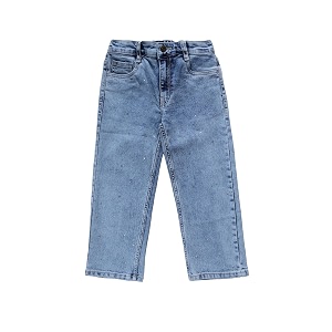 KiddoPanti Girls Solid Waist Elasticated Straight Fit