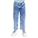KiddoPanti Girls Solid Waist Elasticated Straight Fit