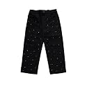 KiddoPanti Girls Solid Waist Elasticated Straight Fit