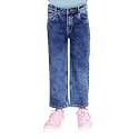 KiddoPanti Girls Solid Waist Elasticated Straight Fit