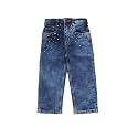 KiddoPanti Girls Solid Waist Elasticated Straight Fit