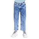 KiddoPanti Girls Solid Waist Elasticated Straight Fit
