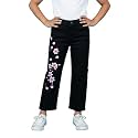 KiddoPanti Girls Solid Waist Elasticated Straight Fit