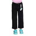 KiddoPanti Girls Solid Waist Elasticated Straight Fit