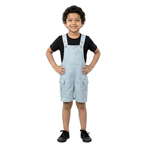 kiddopanti unisex denim cargo dungaree shorts  691 cotton 29 spun poly 19 spandex  above knee length  soft breathable summer dungaree