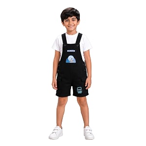 kiddopanti unisex denim cargo dungaree shorts  691 cotton 29 spun poly 19 spandex  above knee length  soft breathable summer dungaree