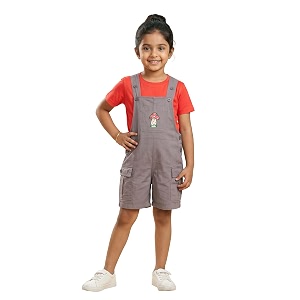 kiddopanti unisex denim cargo dungaree shorts  691 cotton 29 spun poly 19 spandex  above knee length  soft breathable summer dungaree