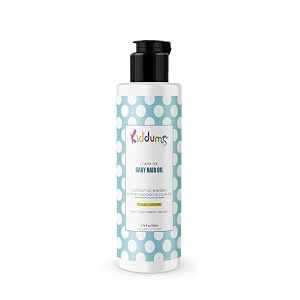 baby hair oil with bhringraj amp coconut - pure amp natural - hair growth strengthening amp nourishing hair roots anti-dandruff cooling scalp - 200 ml