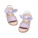 Kiderence Toddler Flower Girl Sandals Open Toe Dress Shoes Wedding Party