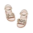 Kiderence Toddler Flower Girl Sandals Open Toe Dress Shoes Wedding Party