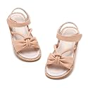 Kiderence Toddler Flower Girl Sandals Open Toe Dress Shoes Wedding Party
