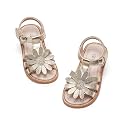 Kiderence Toddler Flower Girl Sandals Open Toe Dress Shoes Wedding Party