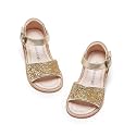 Kiderence Toddler Flower Girl Sandals Open Toe Dress Shoes Wedding Party