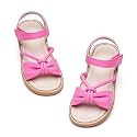 Kiderence Toddler Flower Girl Sandals Open Toe Dress Shoes Wedding Party