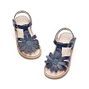 Kiderence Toddler Flower Girl Sandals Open Toe Dress Shoes Wedding Party