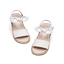 Kiderence Toddler Flower Girl Sandals Open Toe Dress Shoes Wedding Party
