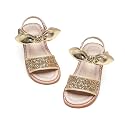 Kiderence Toddler Flower Girl Sandals Open Toe Dress Shoes Wedding Party