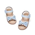 Kiderence Toddler Flower Girl Sandals Open Toe Dress Shoes Wedding Party